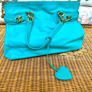 Vintage Juicy Couture Turquoise satchel. Original from early 2000s!